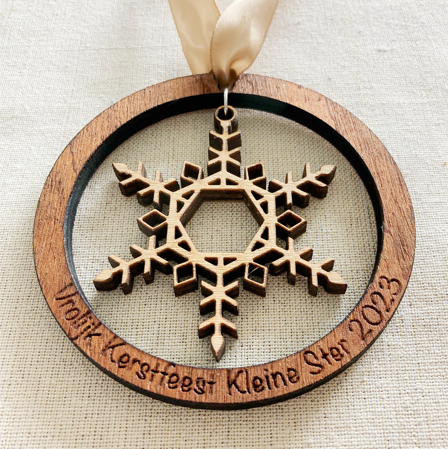 Gepersonaliseerde Kerstbal met Sneeuwster