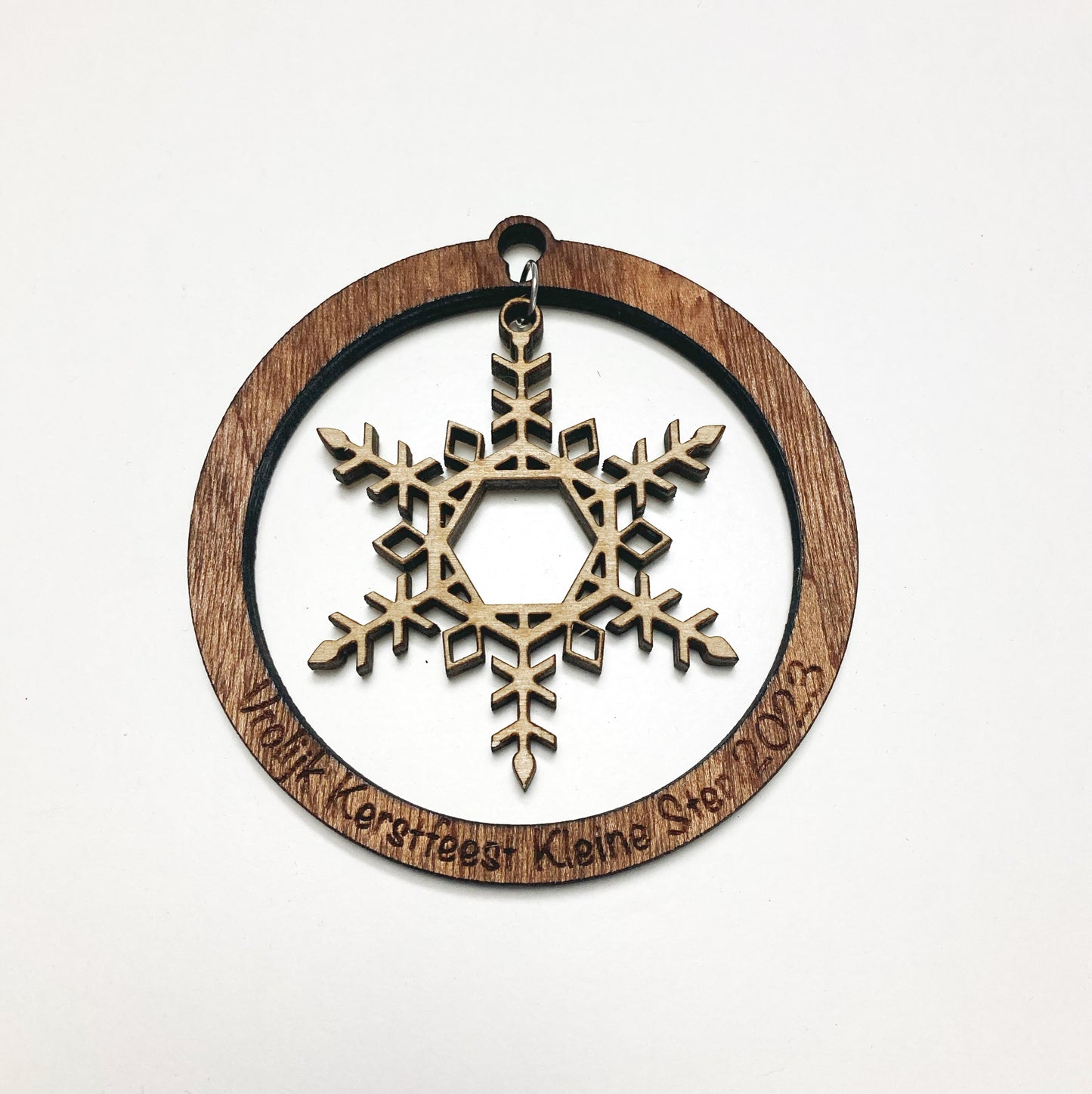 Gepersonaliseerde Kerstbal met Sneeuwster