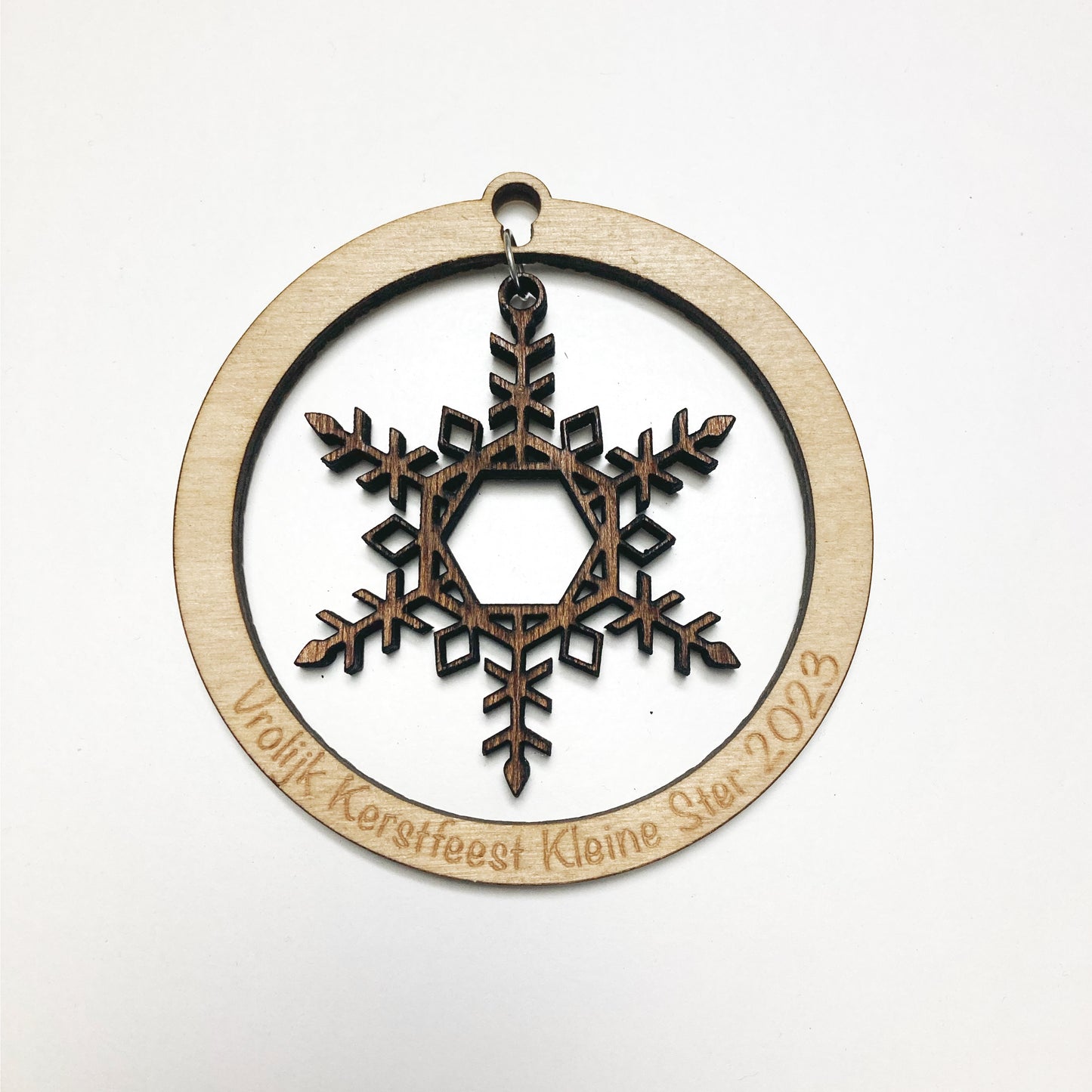 Gepersonaliseerde Kerstbal met Sneeuwster