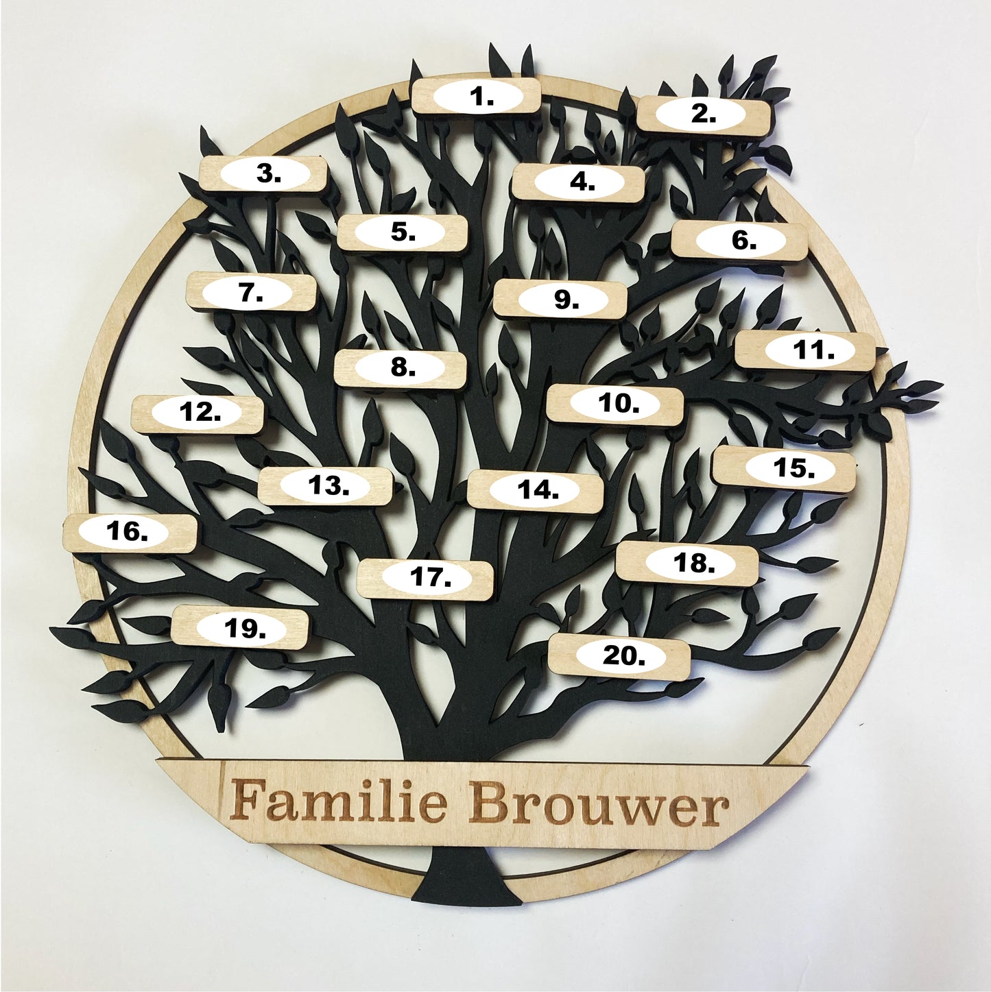 Ronde Familieboom tot 20 namen!